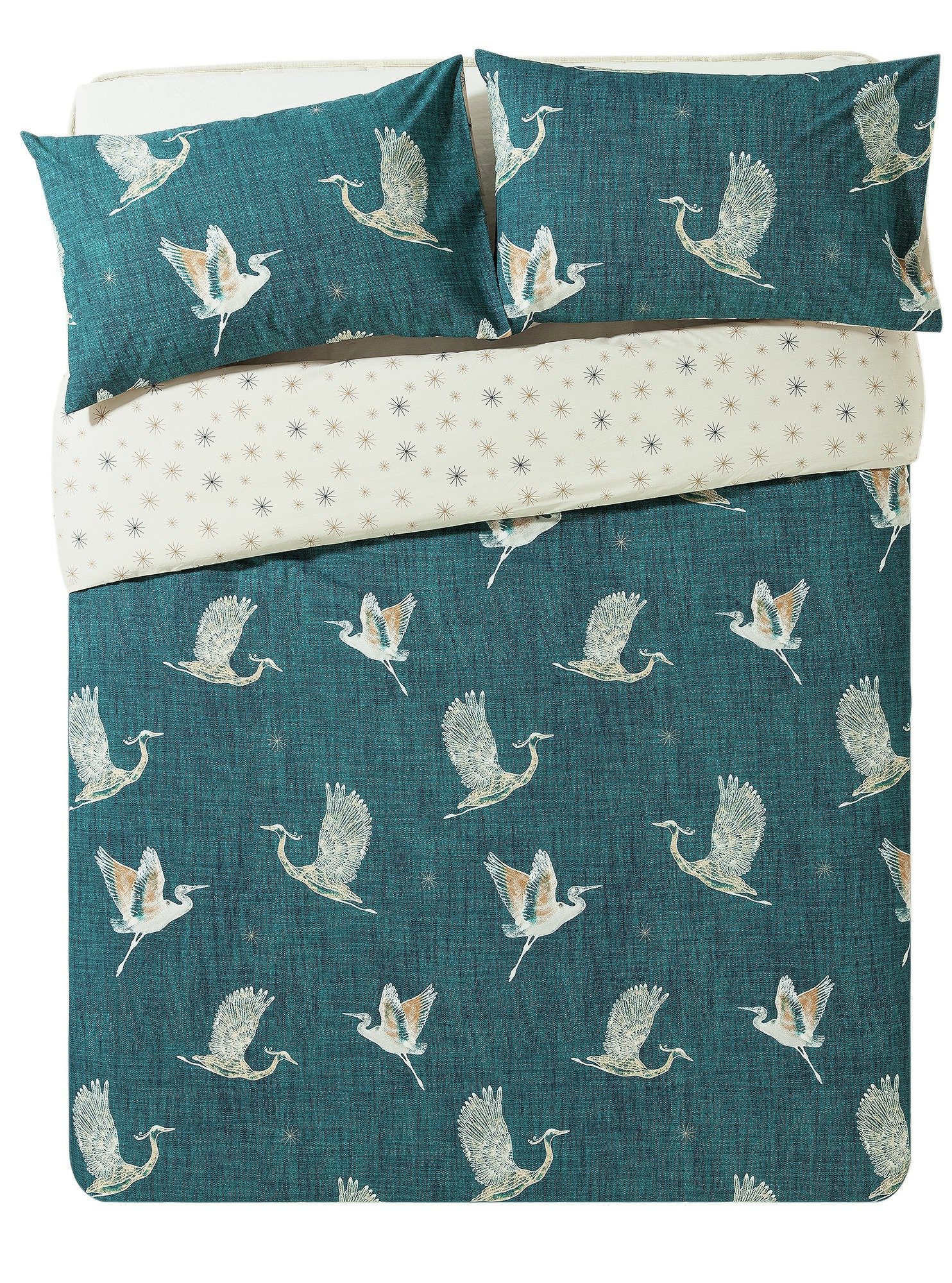Collection Cranes Bedding Set Double. (6995229) Argos Price Tracker
