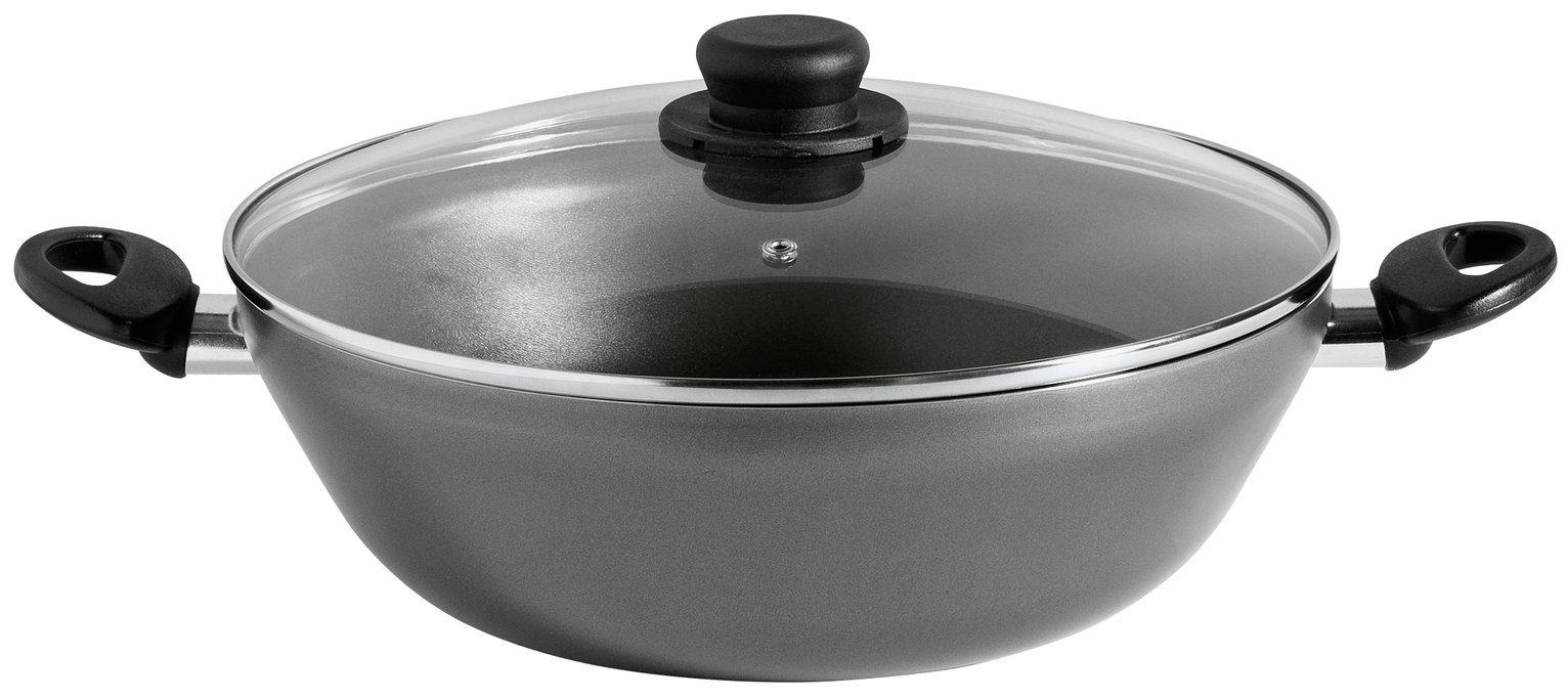 Argos Home Double Handed Teflon Aluminium Wok review