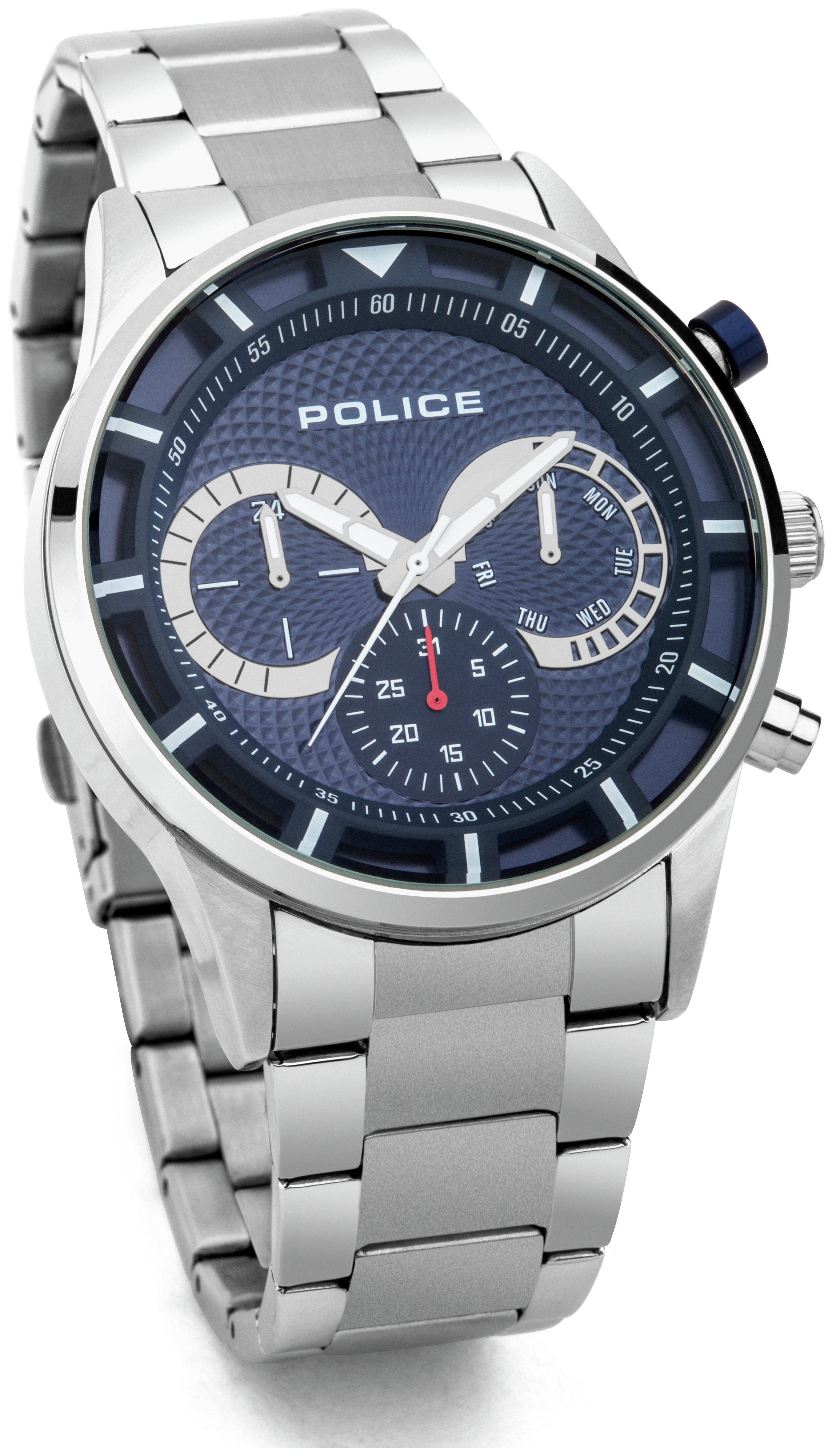 | Argos | Police Men's Driver Stainless Steel Bracelet Watch