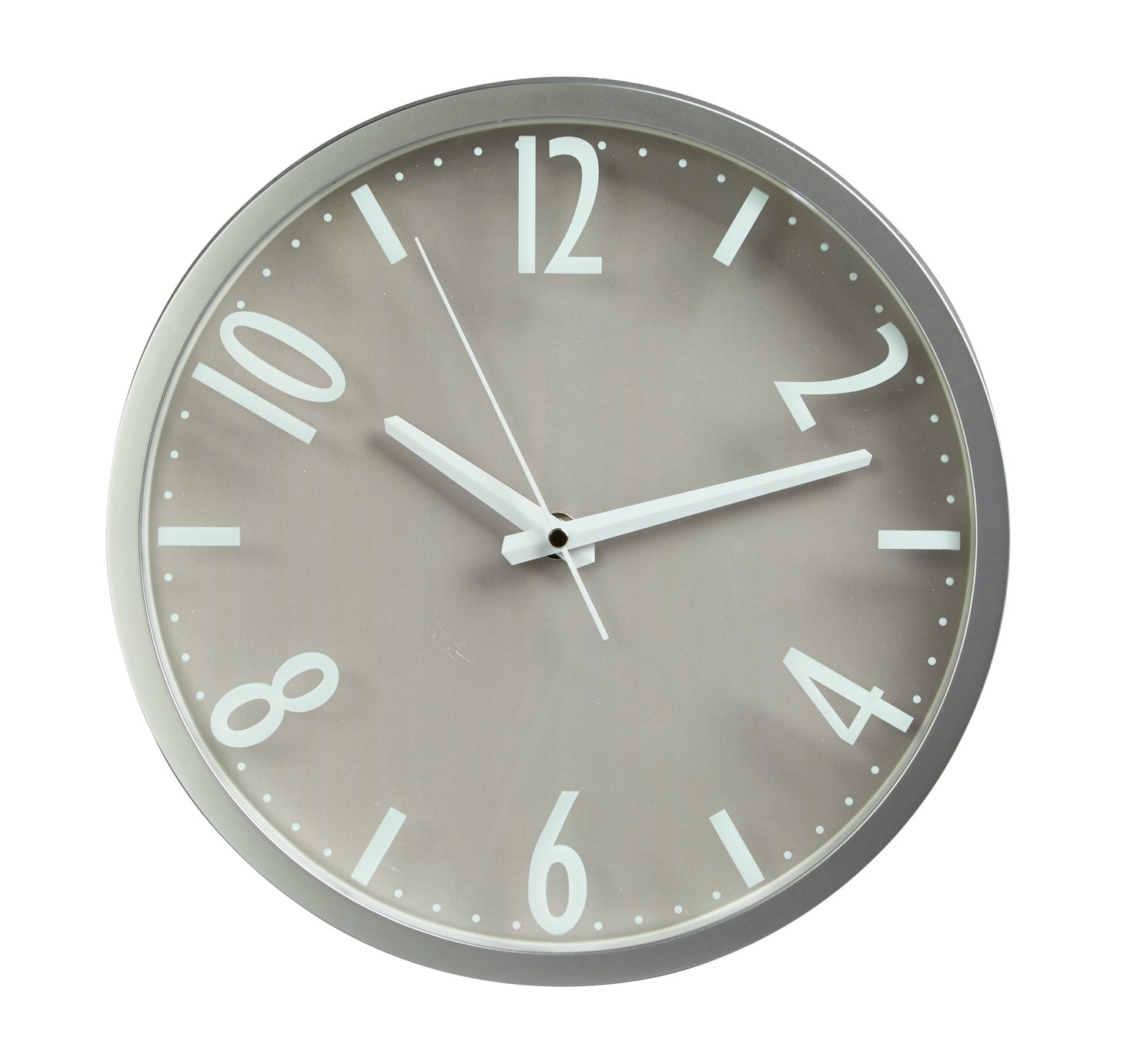 Argos Home Contemporary Wall Clock - Silver