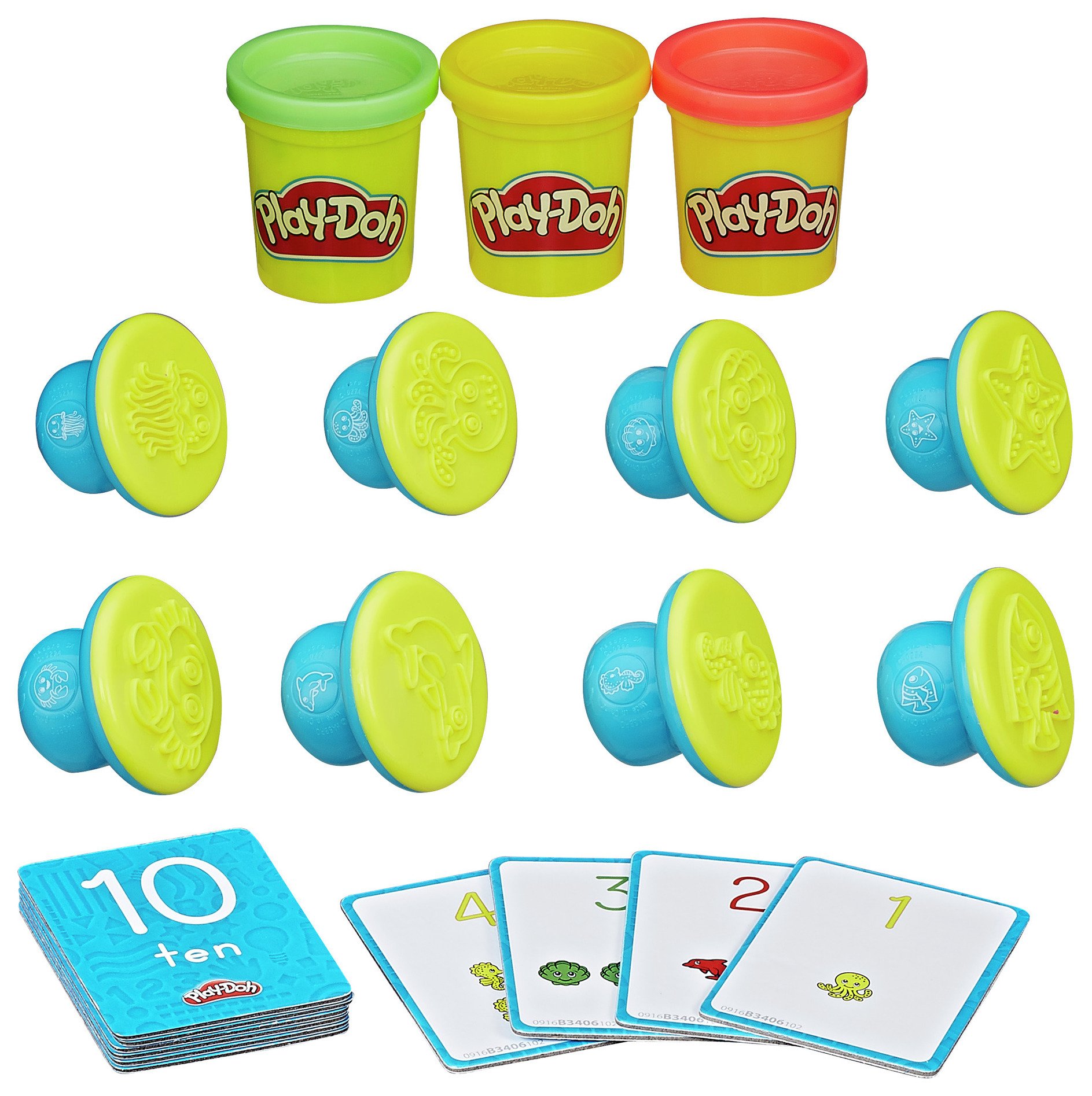 Play-Doh Shape and Learn Numbers and Counting.