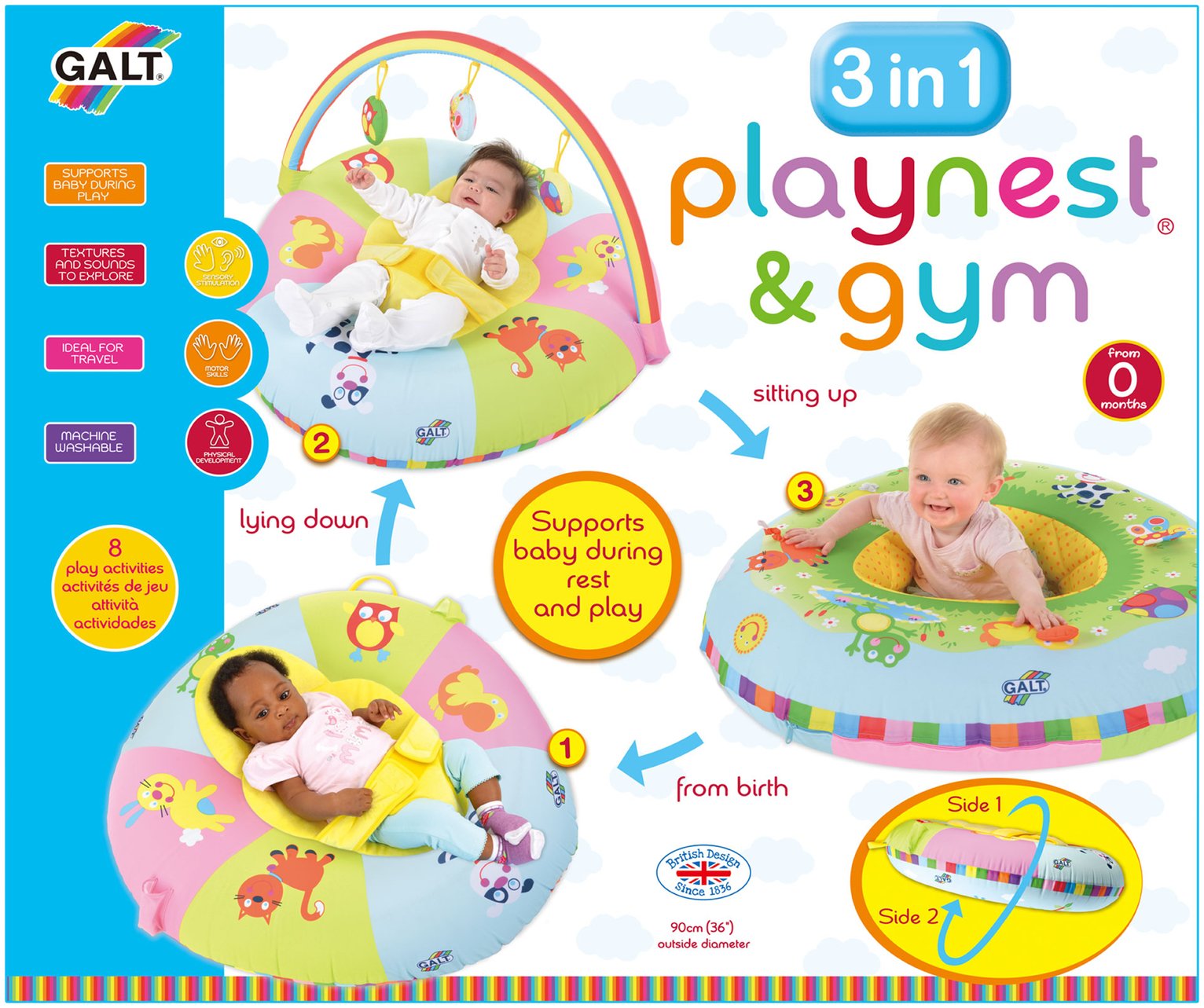 Galt Toys 3-in-1 Playnest & Gym Review