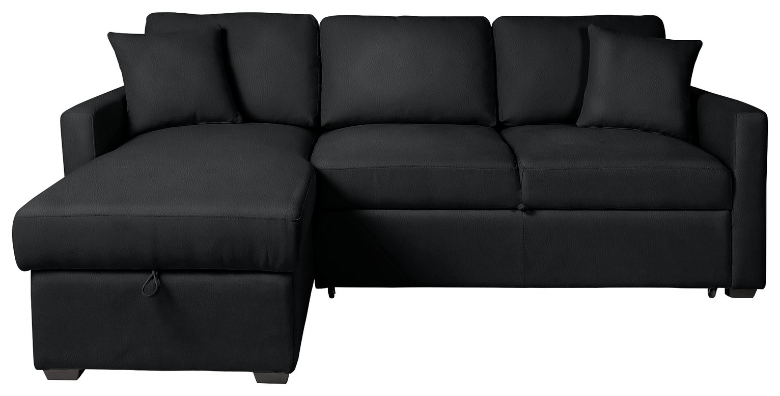 Argos Home Reagan Left Corner Faux Leather Sofa Bed Review