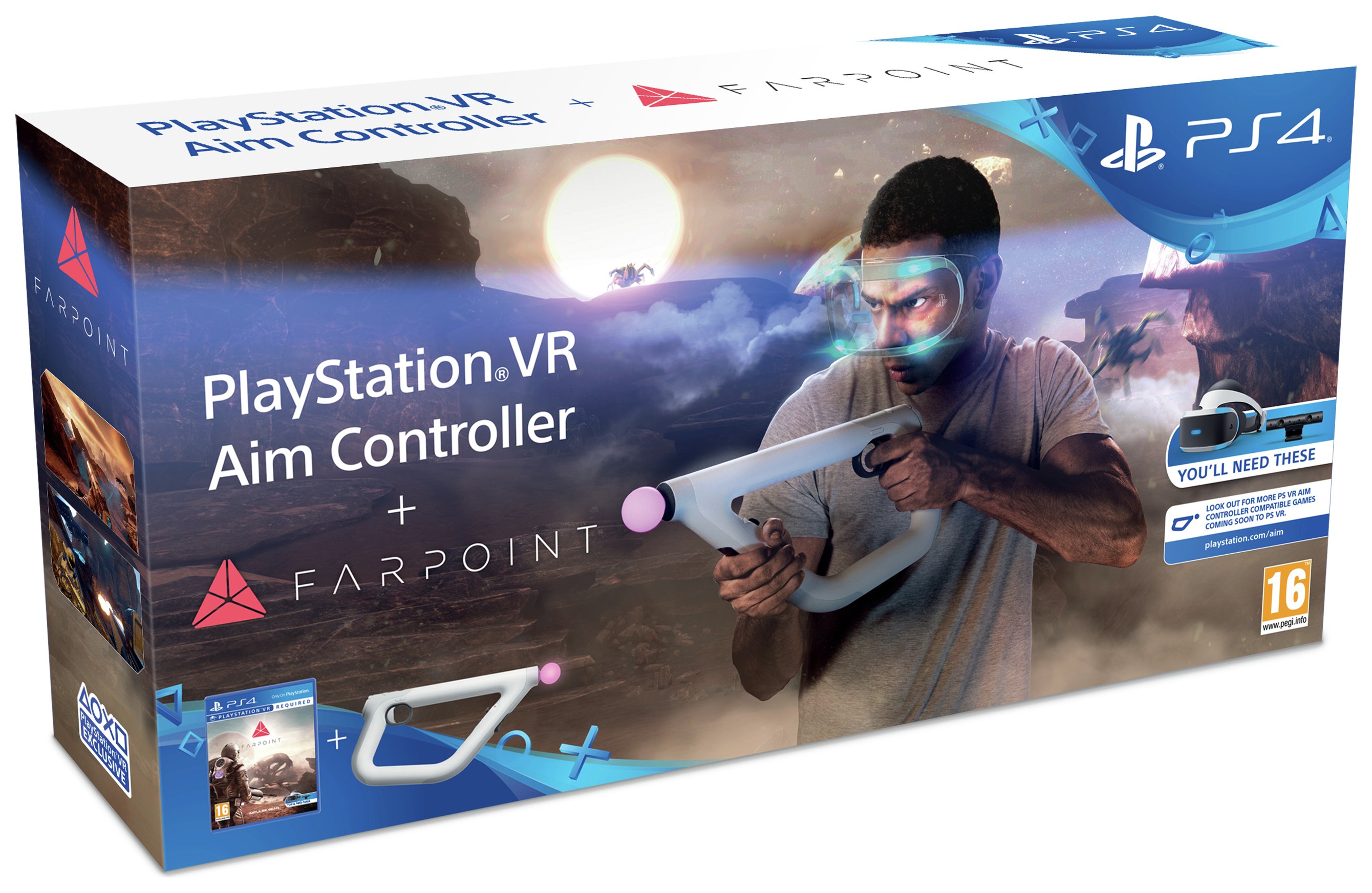 PS4 VR Aim Controller with Farpoint PS4 VR Game