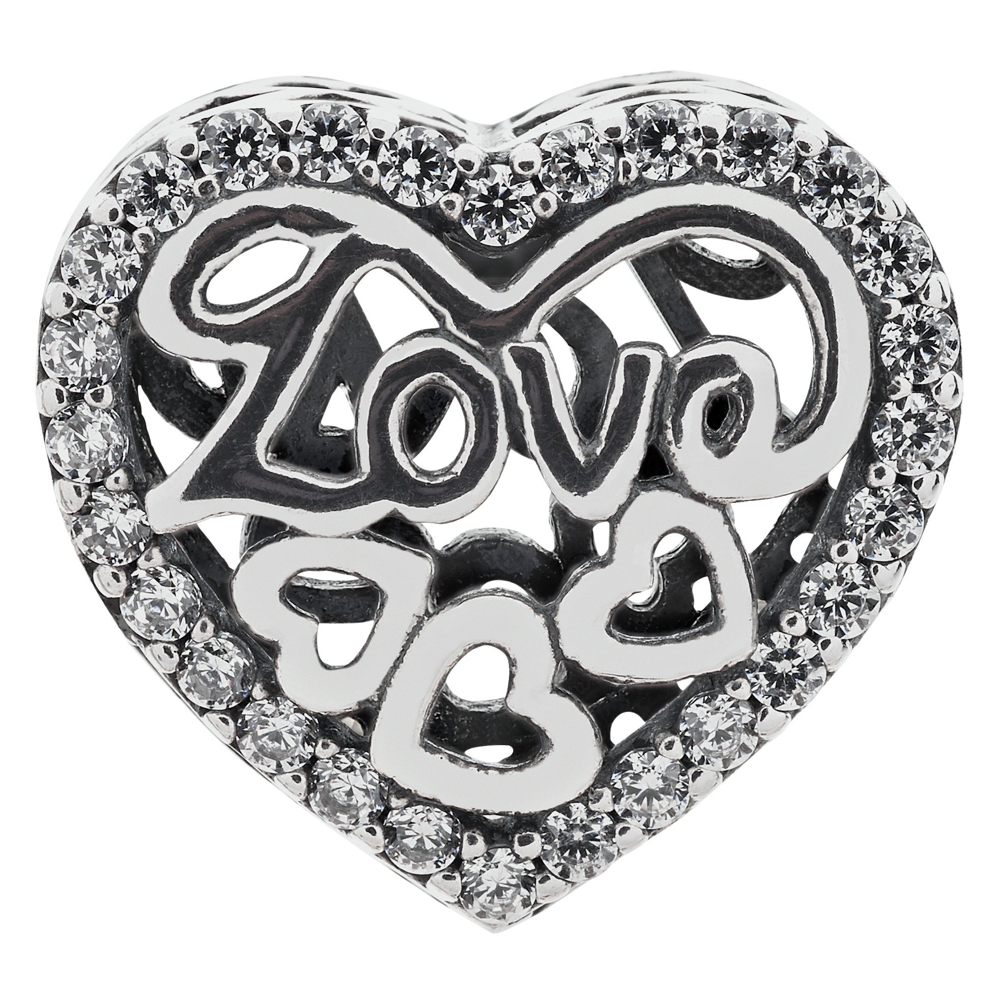 Moon & Back Sterling Silver Cubic Zirconia Love & Heart Bead Review