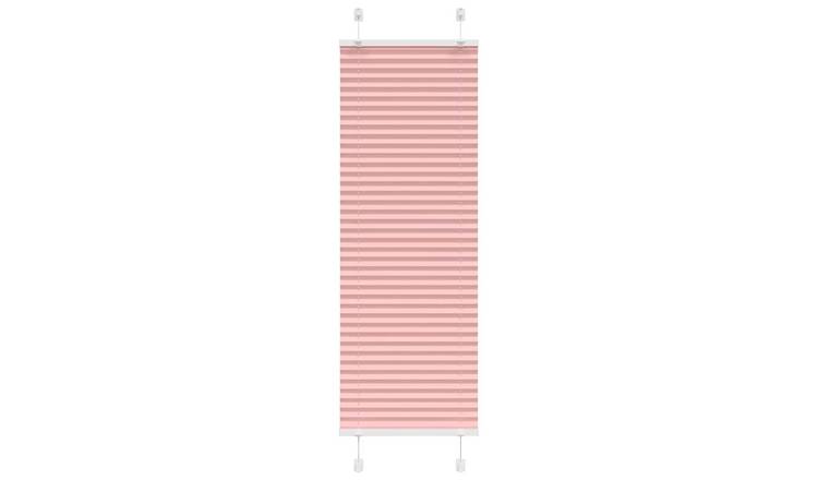 Walplus Polyester Pleated Blind - Pink - 40 x 100 cm