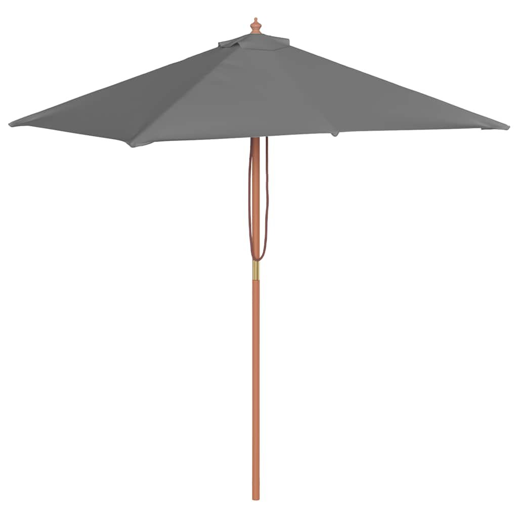 Walplus Garden Parasol - Anthracite - 150 x 200 x 235 cm - Image 2