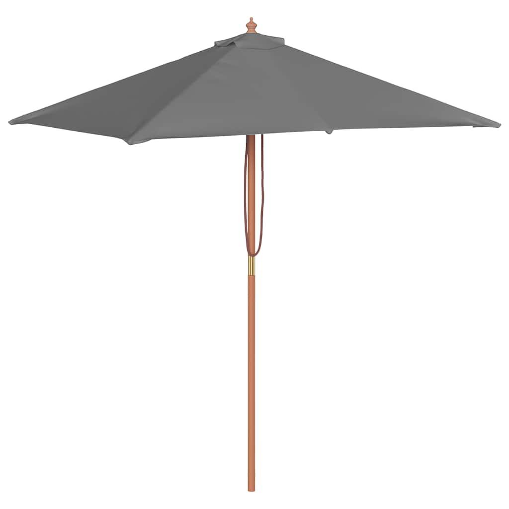 Walplus Garden Parasol - Anthracite - 150 x 200 x 235 cm - Image 2