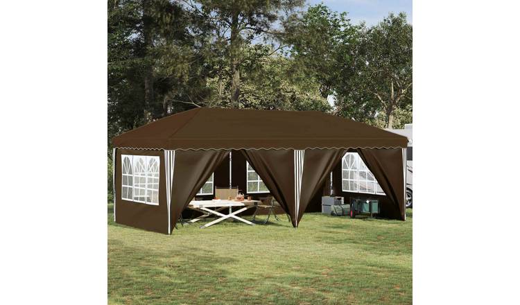 Walplus 575 x 288 x 245 cm Garden Pop-up Party Tent - Taupe