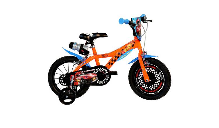 Dino Bikes Hot Wheels 14" Kids Pedal Powered Bike - White