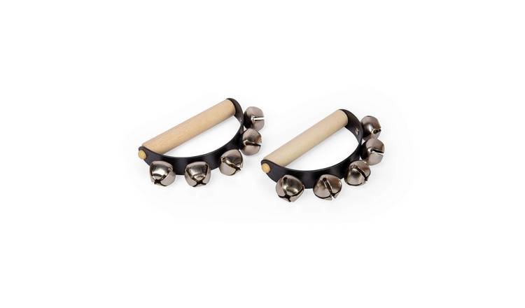 Bigjigs Toys Natural Handbell 2 Pack - Birth +