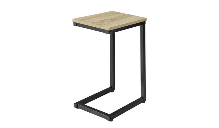 SoBuy C Shape Side Table - Light Oak