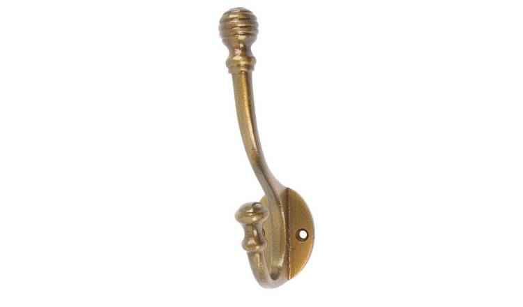 Hammer & Tongs Ball End Hat & Coat Hook - Brass