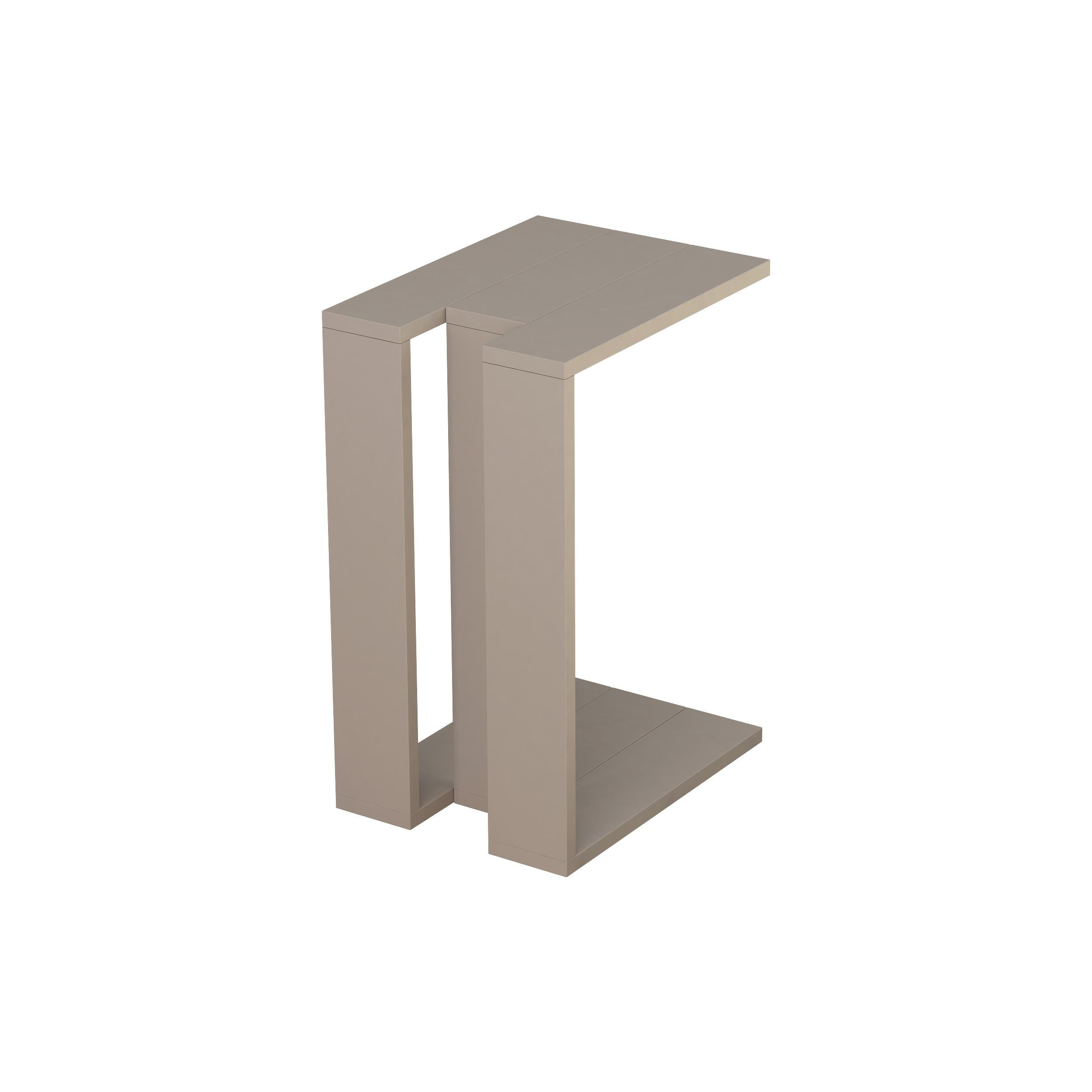 Decortie Muju Melamine Particleboard Side Table - Mocha - Image 2
