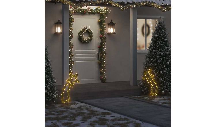Walplus Iron Christmas Light Decoration with Spikes Meteor 80 LEDs - 62 cm