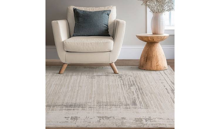 Mega Flooring Grey Modern Abstract Rug - 120 x 160cm