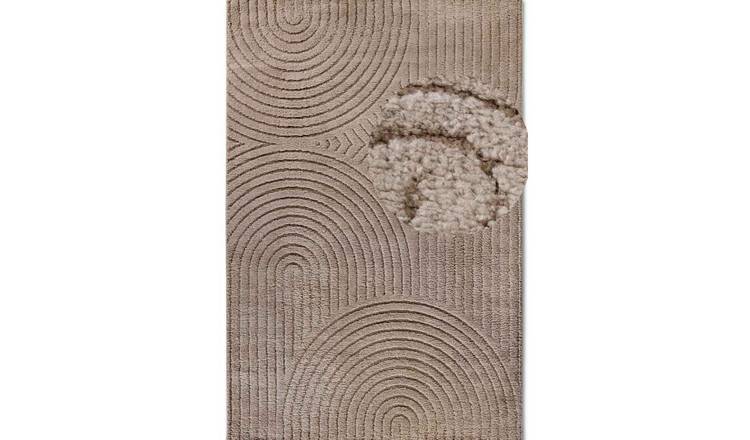 Hanse Home Brown New York Panglao Geometric High Low Rug - 200 x 280cm