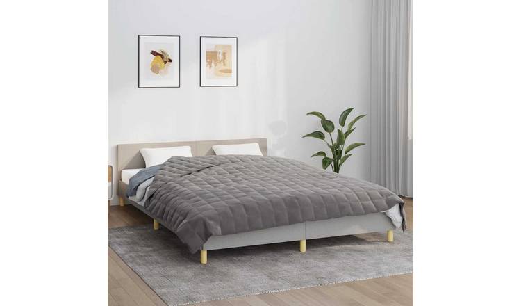 Walplus 13 kg Polyester Weighted Blanket - Grey - 200 x 200 cm