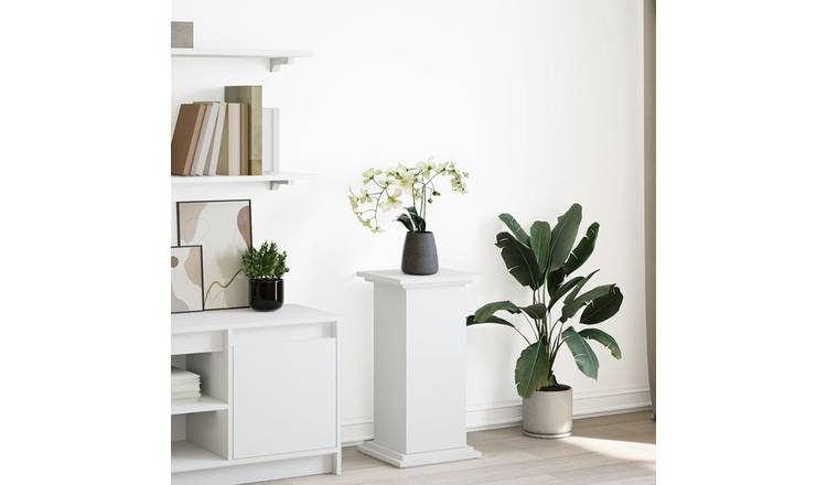 Walplus Engineered Wood Display Stand - White - 31 x 30 x 60 cm