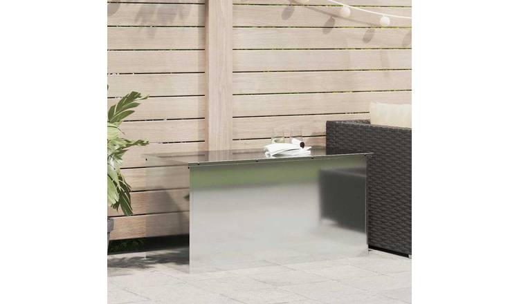 Walplus Steel Outdoor Storage Box - Silver - 100 x 50.5 x 50 cm
