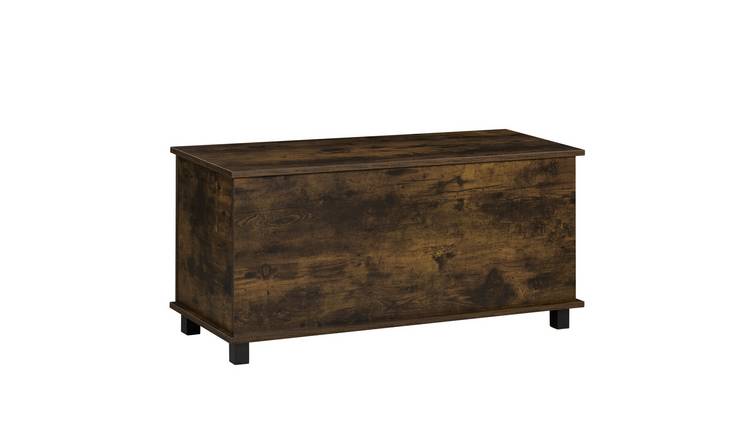 Vida Designs Leon Storage Ottoman - Rustic Brown