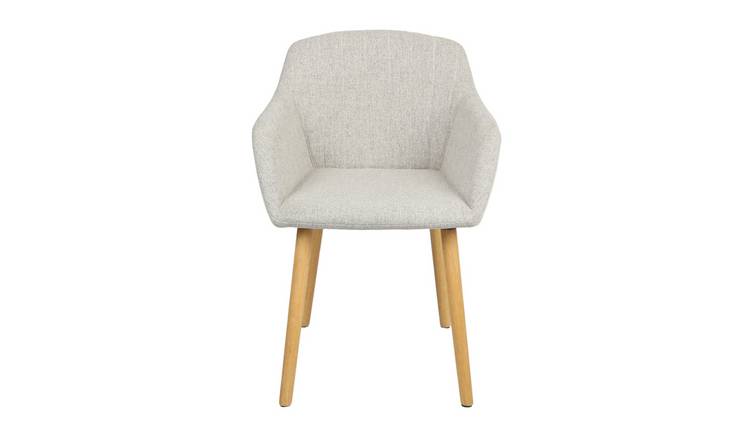 HomeGardenDirect Luciano Textured Linen Armchair - Grey