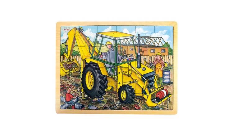 Bigjigs Toys Tray Puzzle - Digger - 3 Years +