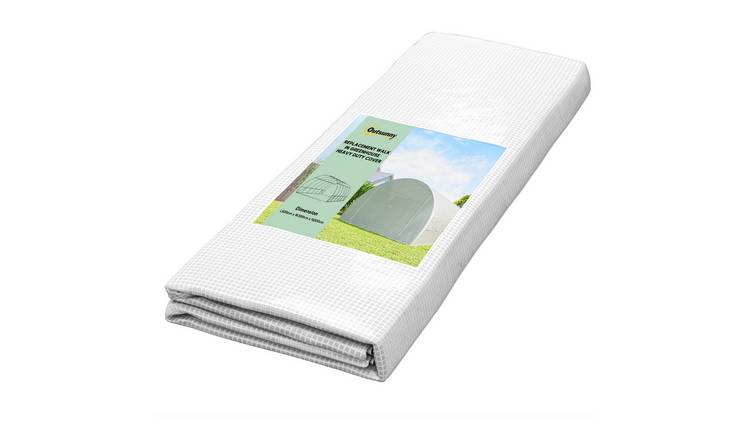 Outsunny PE Polytunnel Greenhouse Replacement Cover – White