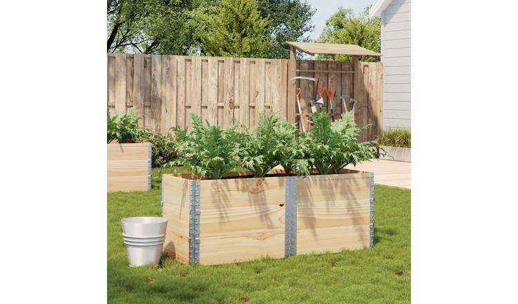 Walplus Wood Garden Planter - 150 x 50 x 60.5 cm