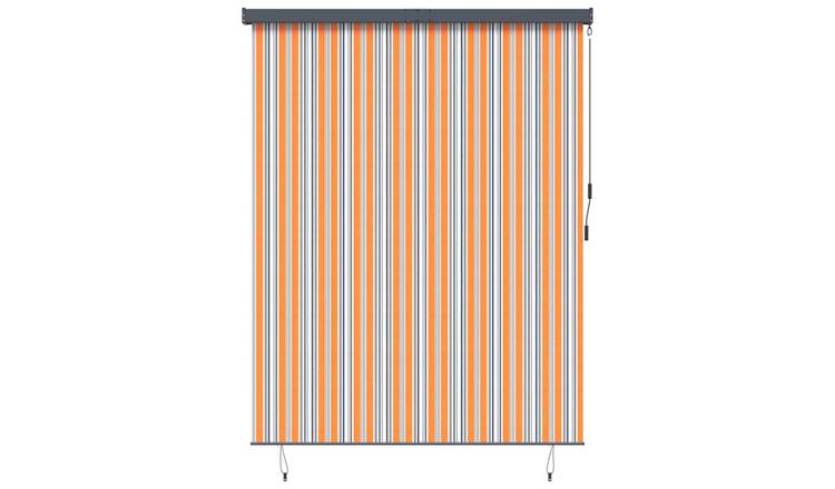 Walplus Polyester Roller Blind - Yellow and Blue - 200 x 250 cm