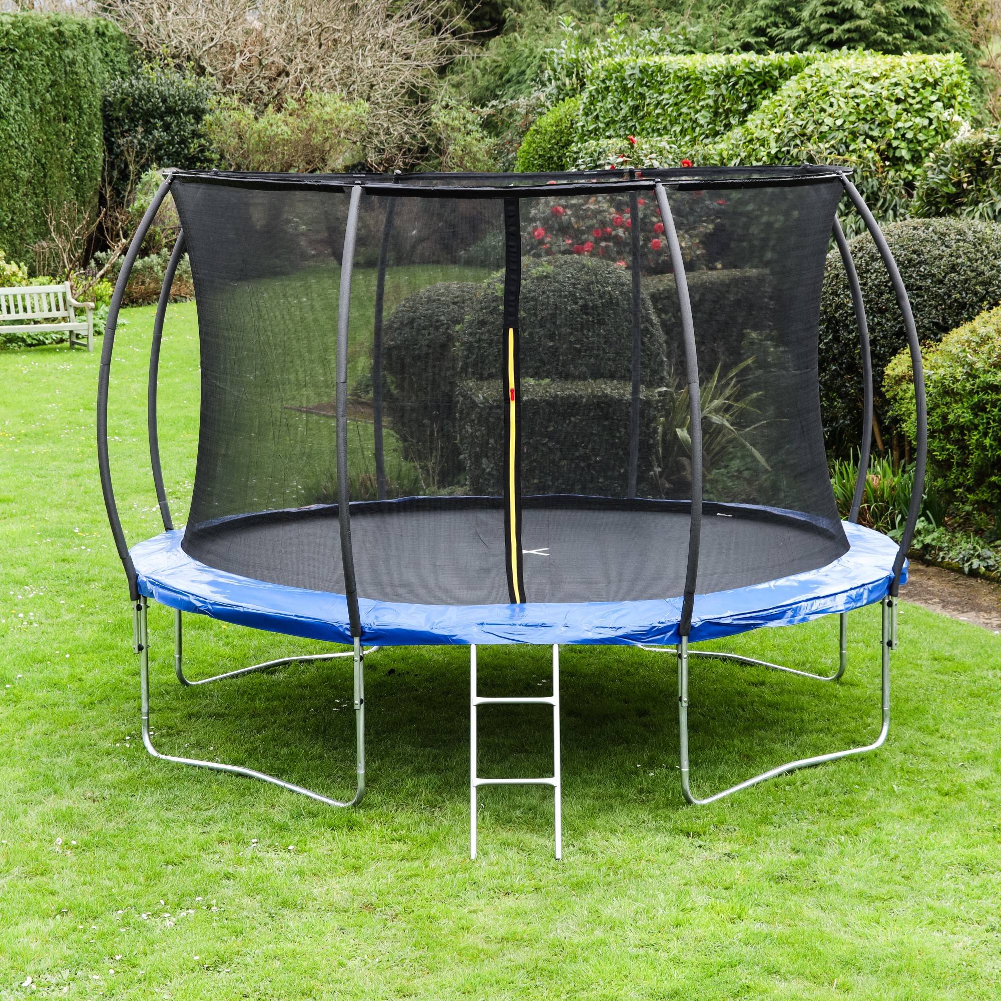 Artemis Home Leapfrog 12FT Round Outdoor Trampoline - Blue - Image 1
