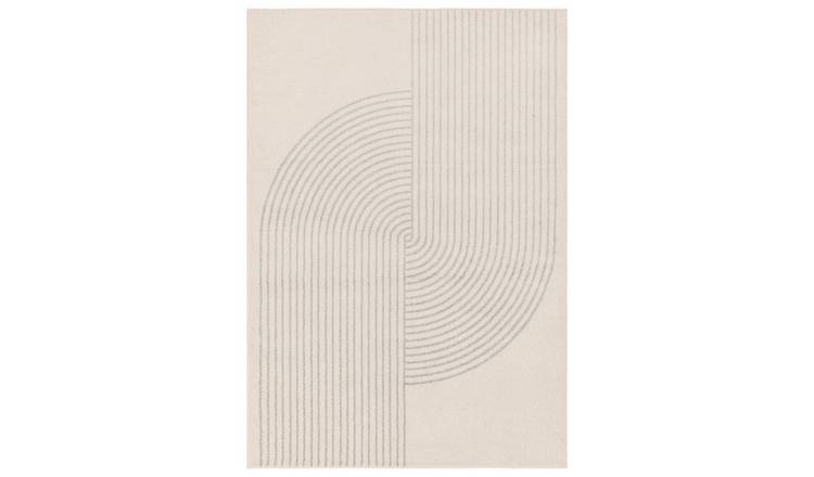 Mega Flooring Beige Modern Abstract Rug - 200 x 290cm