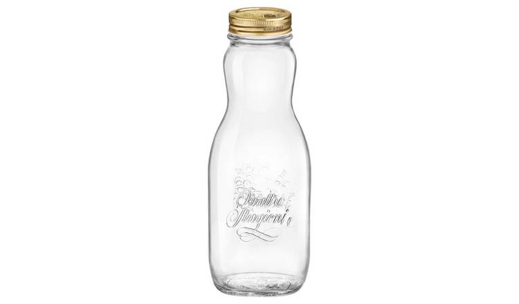Bormioli Rocco Quattro Stagioni Glass Juice Bottle with Screw Top Lid