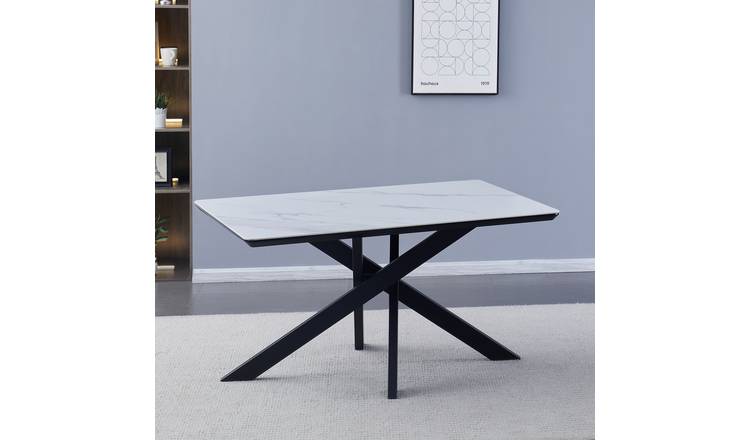 Artemis Home Ottavia 140cm x 90cm Stone Dining Table - White