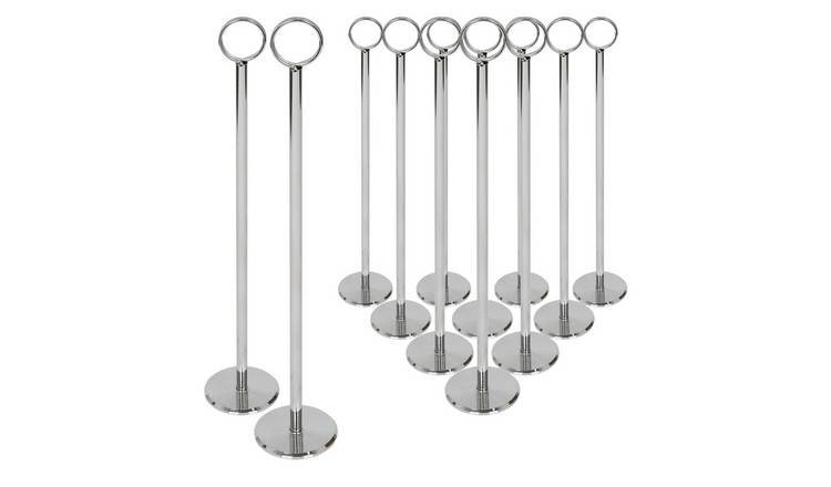 Argon Tableware Wedding Table Number Holders - Silver