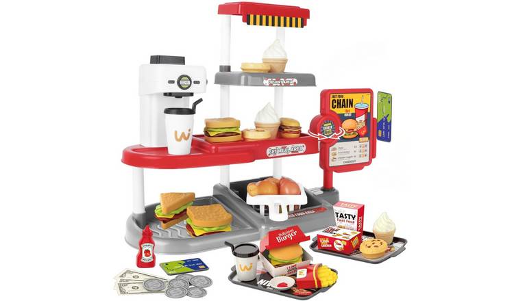 deAO 71PCS Fast Food Playset - Red