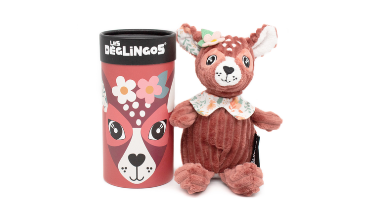 Les Deglingos Melimelos the Deer Small Plush in Box - 22cm