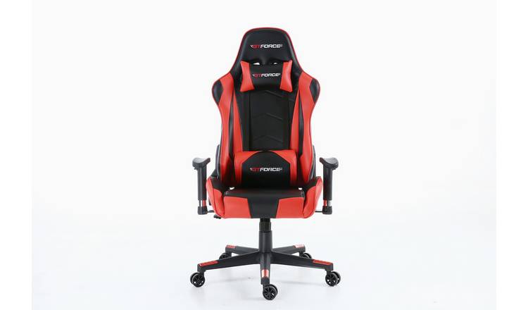 Gtforce Pro Fx Reclining Sports Racing Faux Leather Gaming Chair – Red