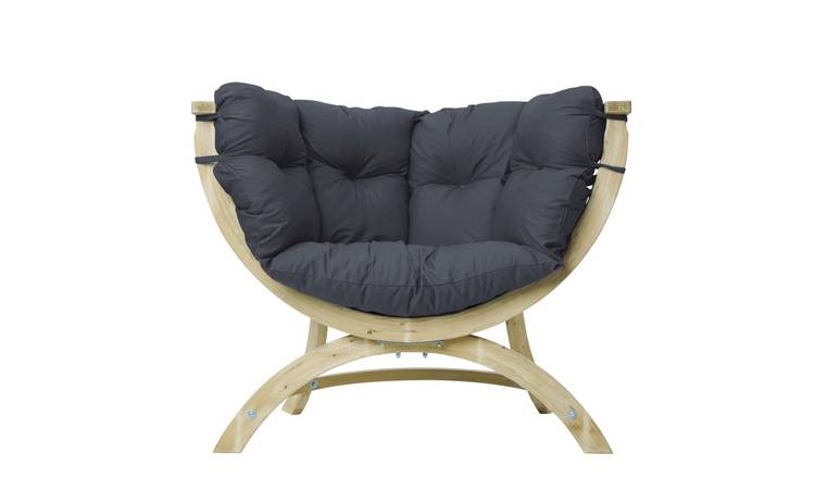 Amazonas Globo Siena Uno 1 Seater Wooden Hanging Chair - Anthracite
