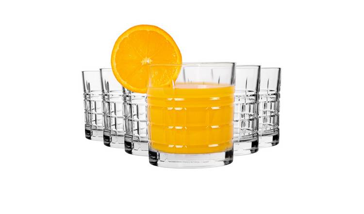 LAV Brit Whiskey Glasses - Clear - Pack of 6