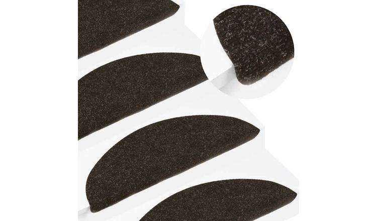 Walplus Pack of 30 Self-Adhesive Stair Mats - Anthracite - 56 x 17 cm