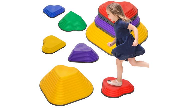 AIYAPLAY 6 Piece Kids Heart NonSlip Stackable Stepping Stones