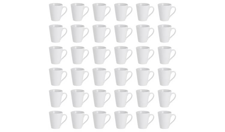 Argon Tableware Classic White Latte Mugs - 285ml - Pack of 36