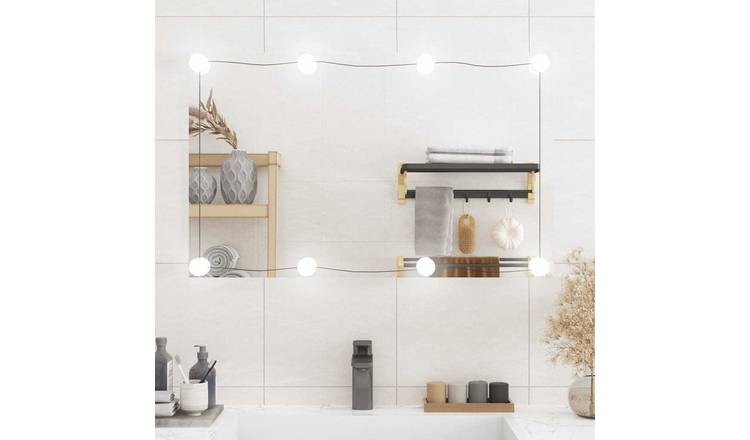 Walplus LED Wall Mirror - Silver - 50 x 80 cm