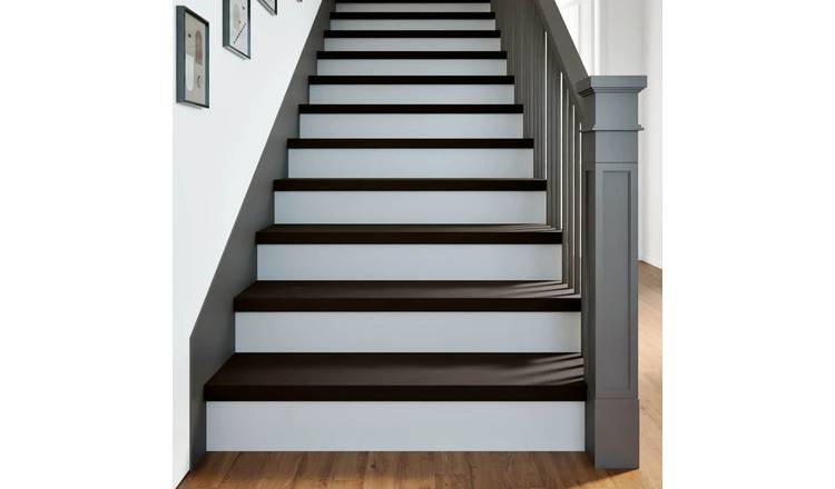 Walplus Pack of 2 Carpet Stair Treads - Brown Black - 90 x 30 cm