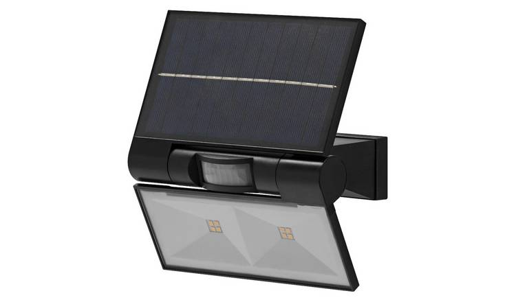 Osram Endura Solar 2.9W 380lm IP44 Dual Sensor Outdoor Floodlight - Black