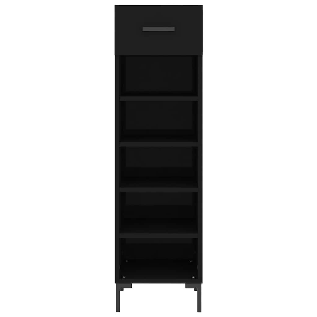 Walplus Engineered Wood Shoe Rack - Black - 30 x 35 x 105 cm - Image 6