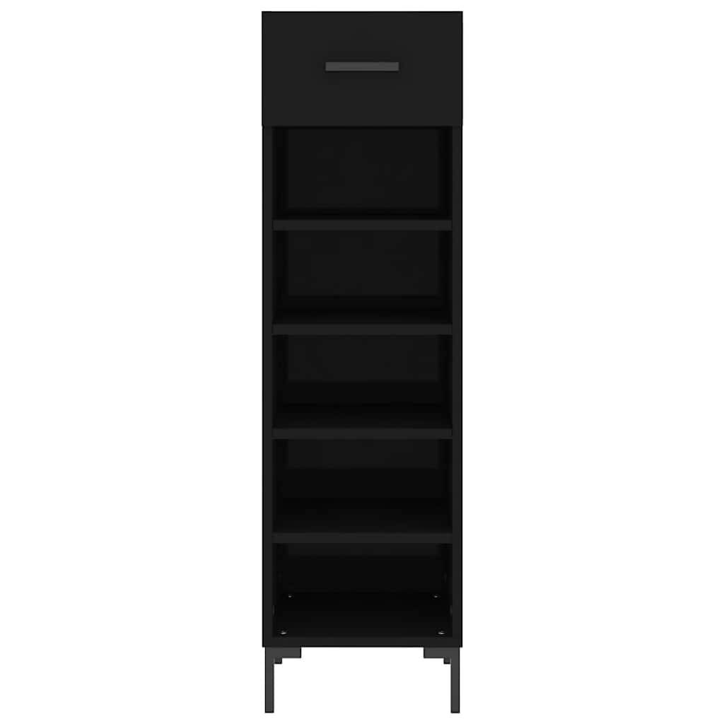 Walplus Engineered Wood Shoe Rack - Black - 30 x 35 x 105 cm - Image 6
