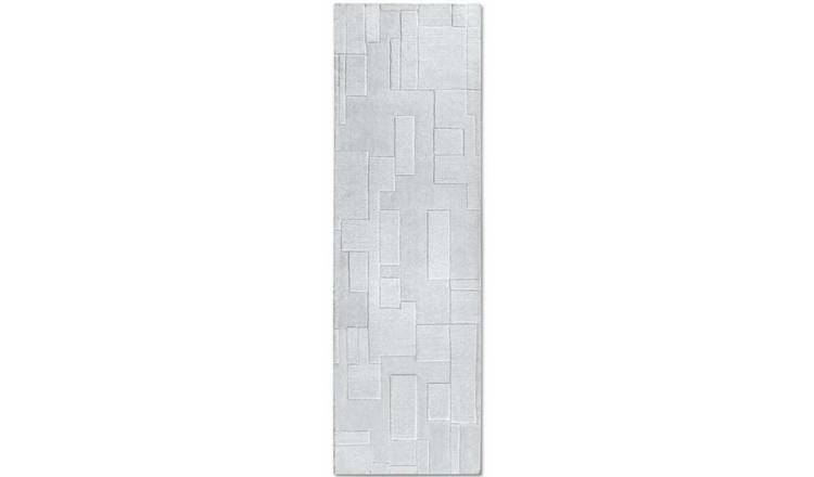 Villeroy & Boch White 1906 Wilhelmine Wool Runner Rug - 80 x 250cm