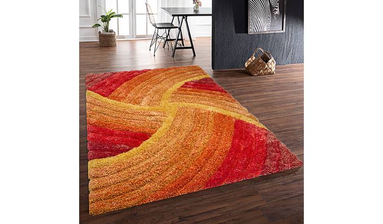 DS Living Ultra Plush Stella Shaggy Rug - Burnt Orange - 230x160cm